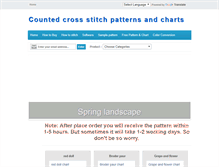 Tablet Screenshot of cross-stitchpatterns.com